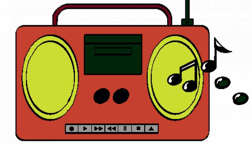 dibujar una radio para niños