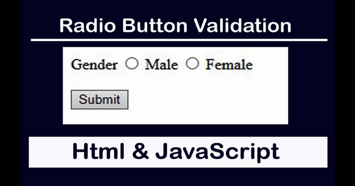 radio button en html